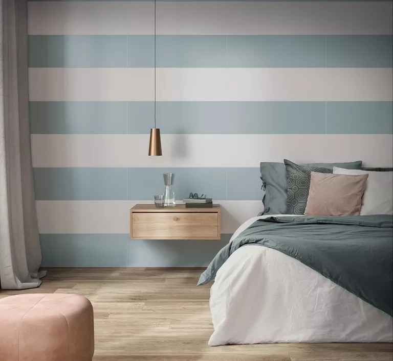 Carrelage intérieur bleu