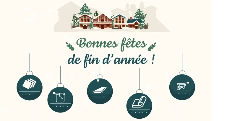 Quéguiner Matériaux vous souhaite de Joyeuses Fêtes.