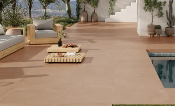 carrelage extérieur effet terre cuite