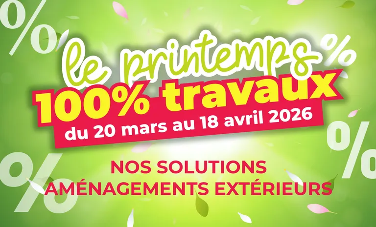 Promo printemps Quéguiner 100% travaux