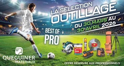 Outillage pro - 30 mars au 30 avril pour en profiter