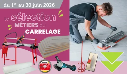 retrouvez toutes nos solutions et nouveautés pour réaliser vos chantiers de carrelage !